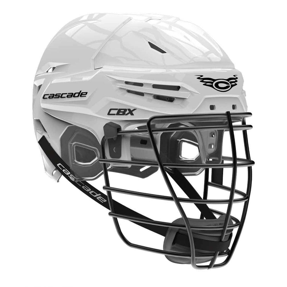 Cascade CBX Box Lacrosse Helmet White