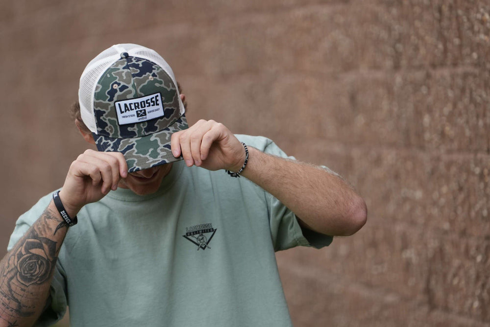camo sticks lacrosse hat 