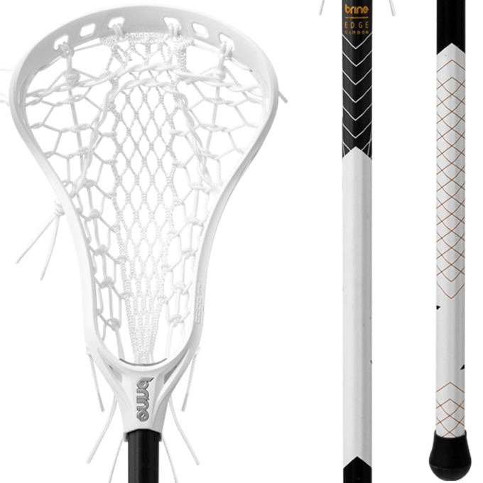 Brine Edge Pro Carbon Mesh Women's Complete Lacrosse Stick - White