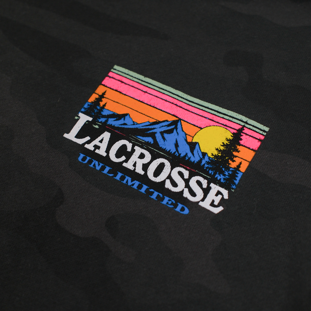 Youth Outdoor Black Camo Hoodie