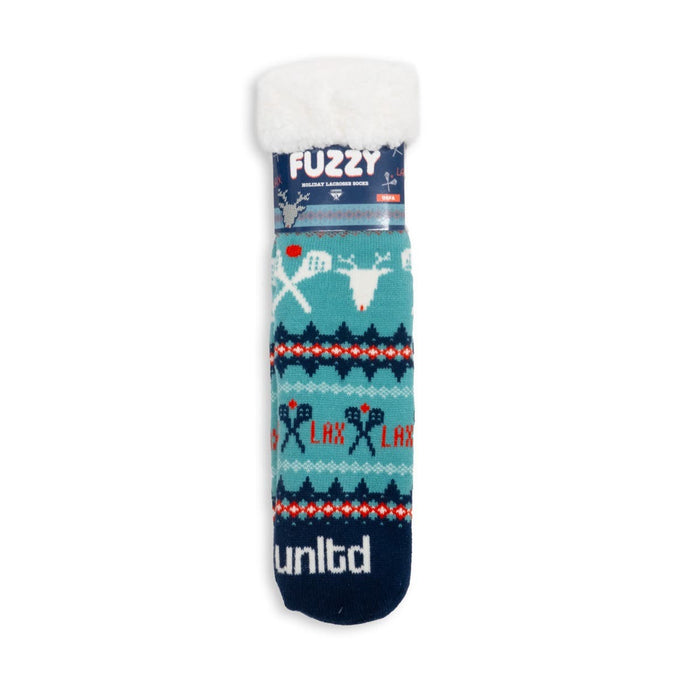 Ugly sweater sherpa lacrosse socks 
