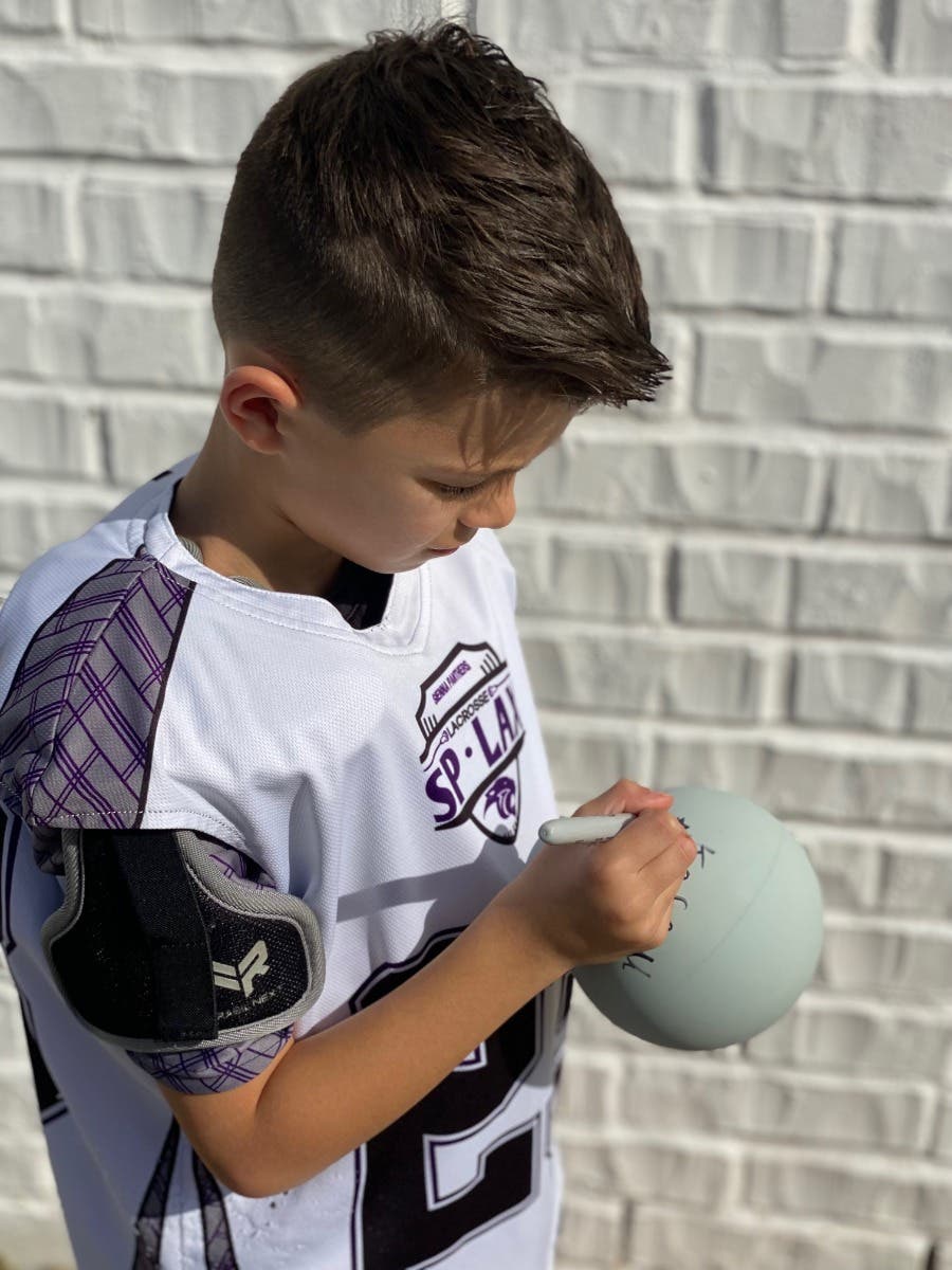 signable lacrosse ball