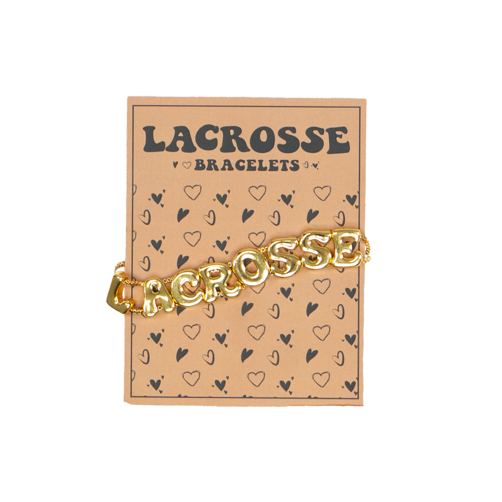 Gold Lacrosse Bracelet
