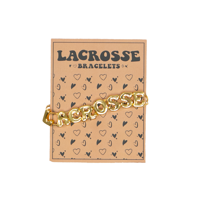 Gold Lacrosse Bracelet