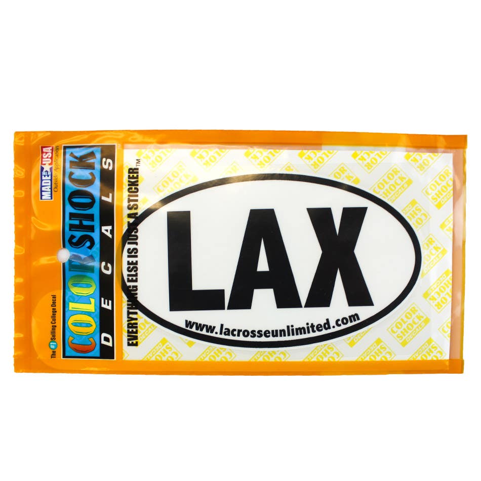 Lax Oval Decal