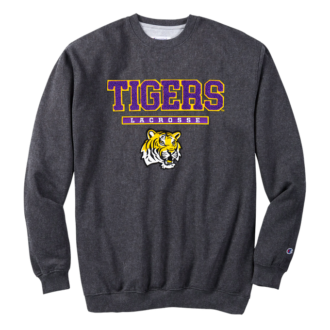 LSU Lacrosse Adult Crewneck