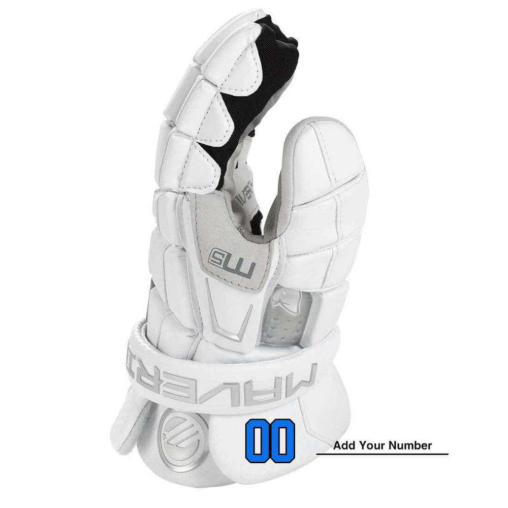 M5 lacrosse glove showing customization spot