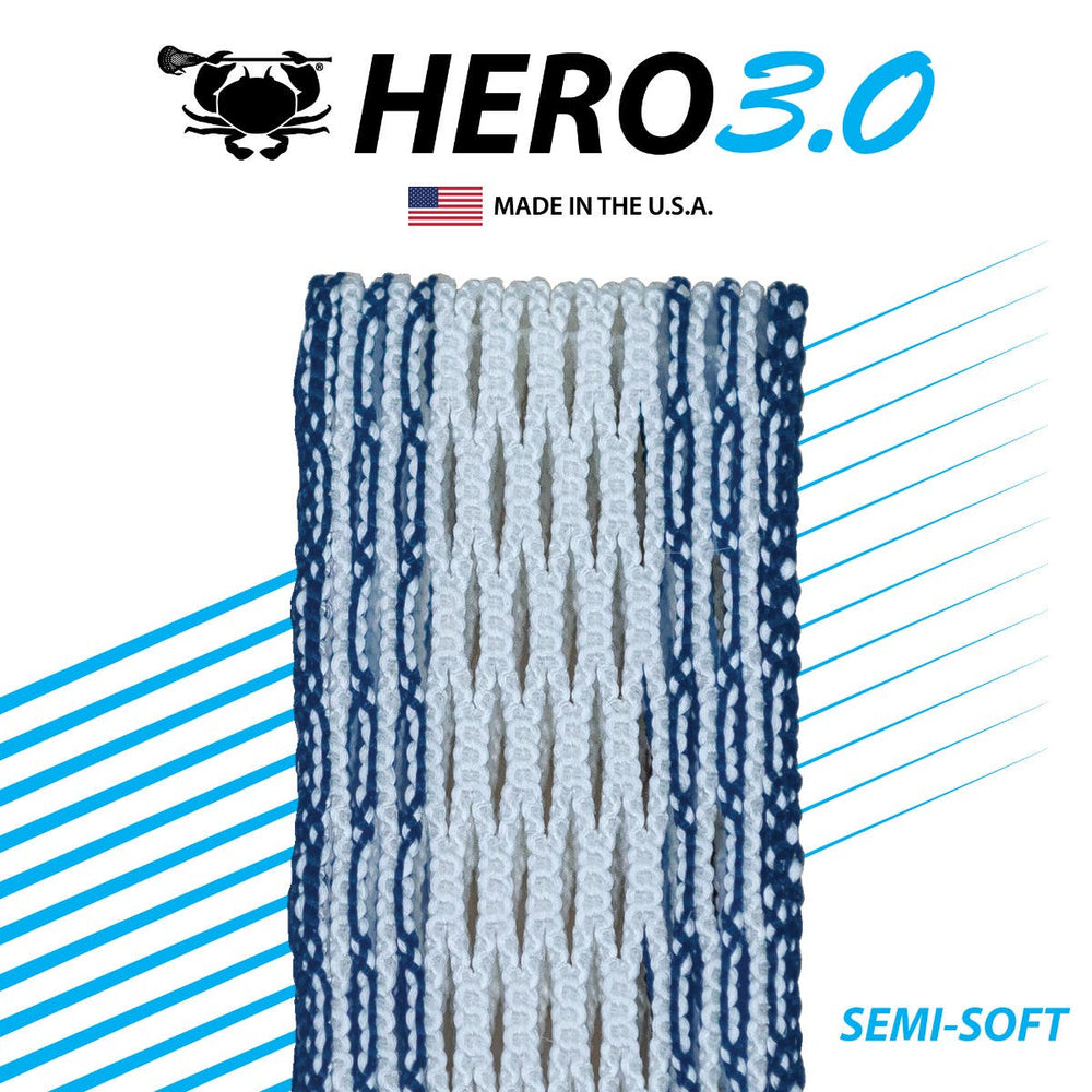 ECD Hero 3.0 Striker Lacrosse Mesh - Navy