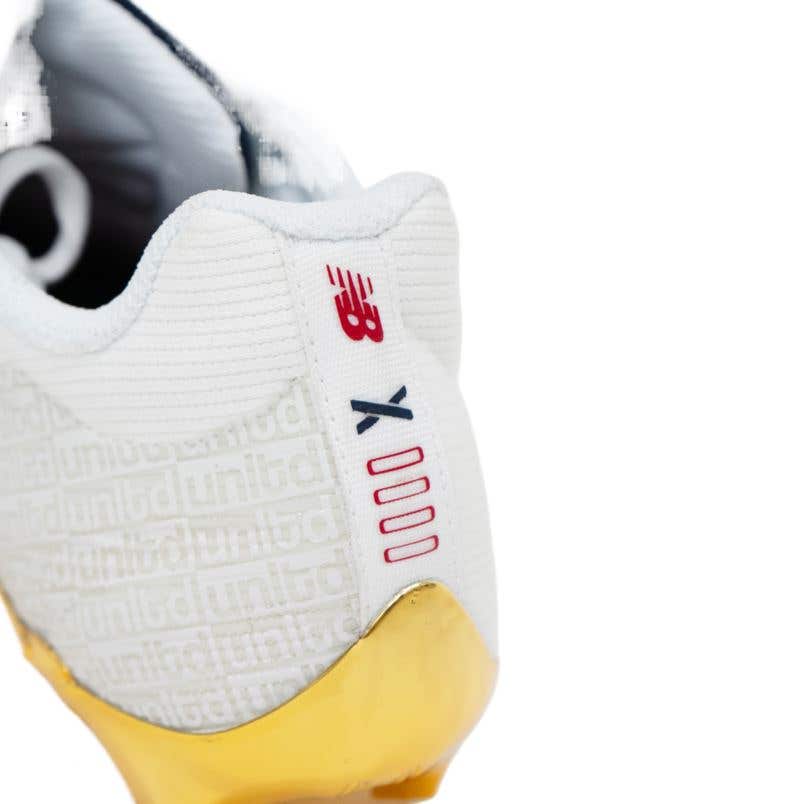 New Balance LE Gold USA Lacrosse Cleats heel detail