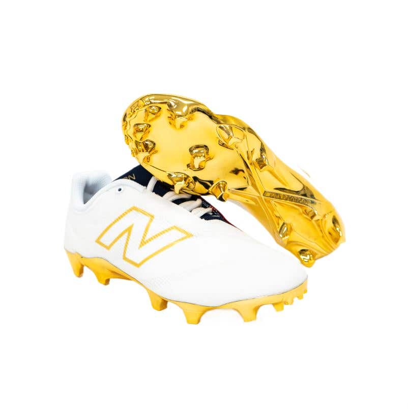 New Balance LE Gold USA Lacrosse Cleats both shoes
