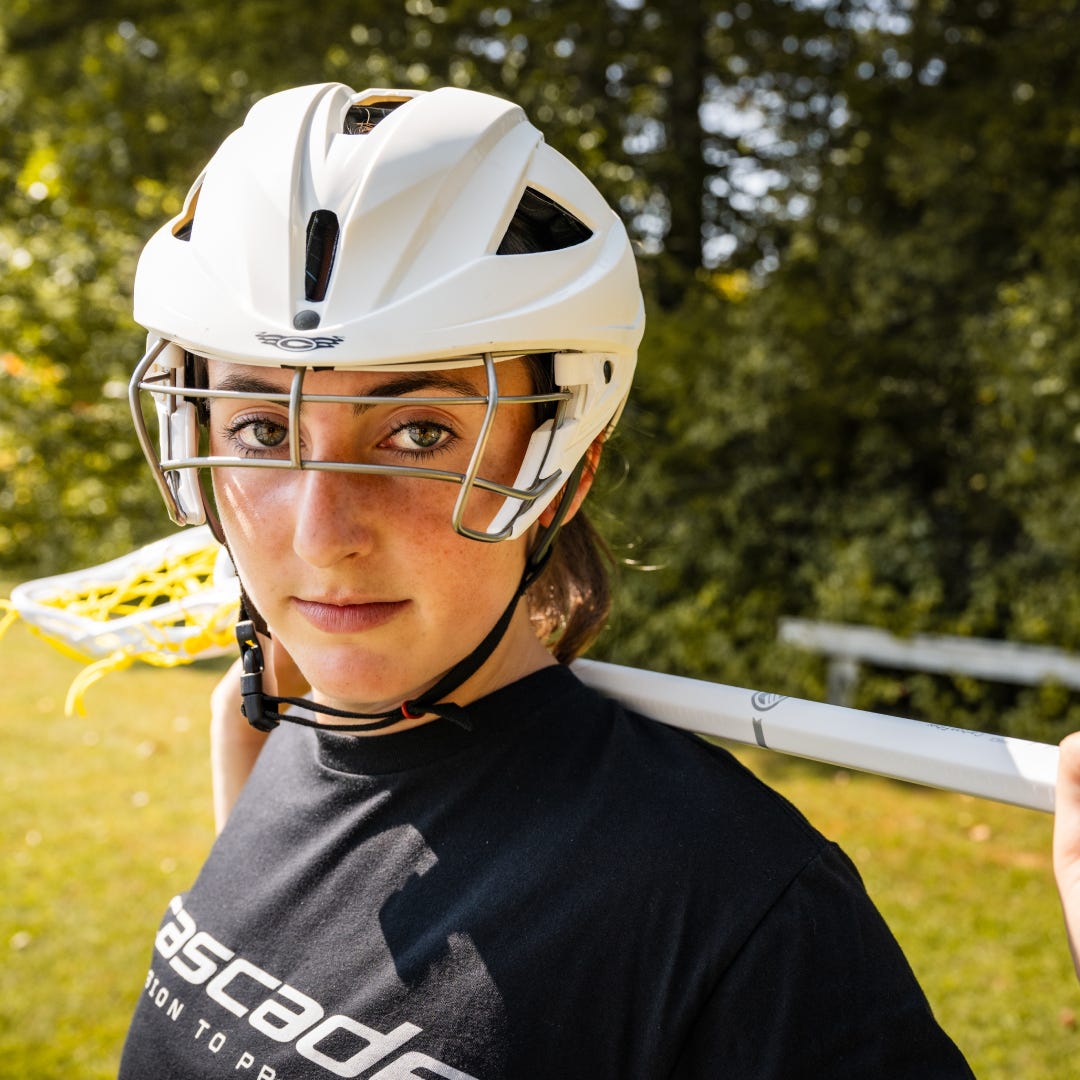 Cascade Lacrosse LXP Headgear Carolina Cascade Lacrosse LXP Headgear Carolina