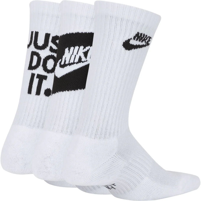 Nike Adult 3 pack White Crew Socks
