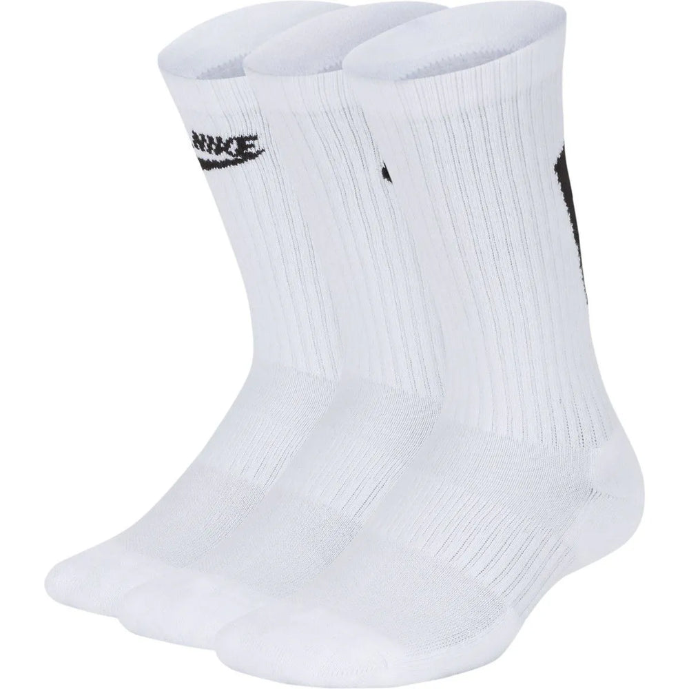 Nike Adult 3 pack White Crew Socks