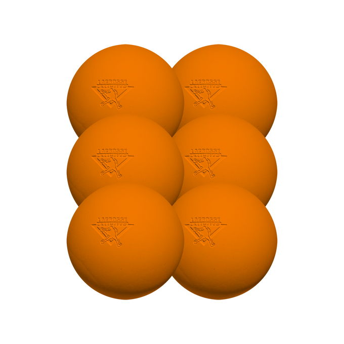 Orange Lacrosse Balls- 6 Pack