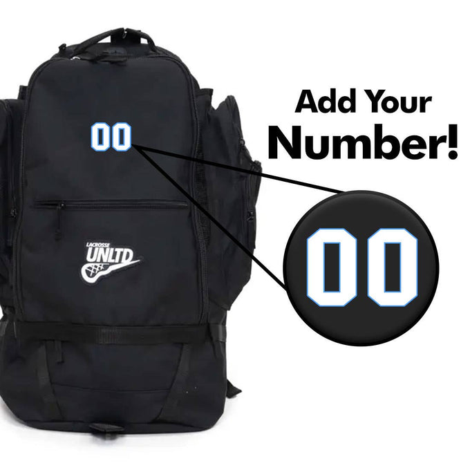 Overtime Black Adult Lacrosse Backpack