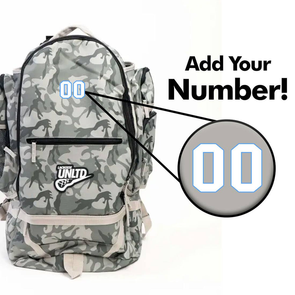 Overtime Grey Camo Adult Lacrosse Backpack