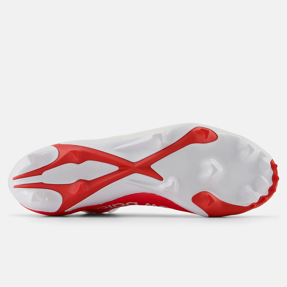 New Balance Burn X4 Lacrosse Cleats - Red