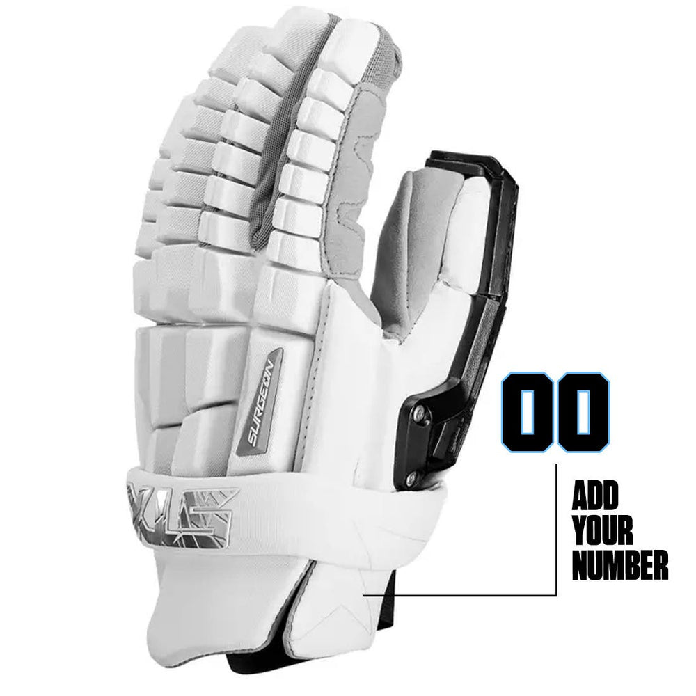 STX RZR 2 Lacrosse Goalie Glove - White