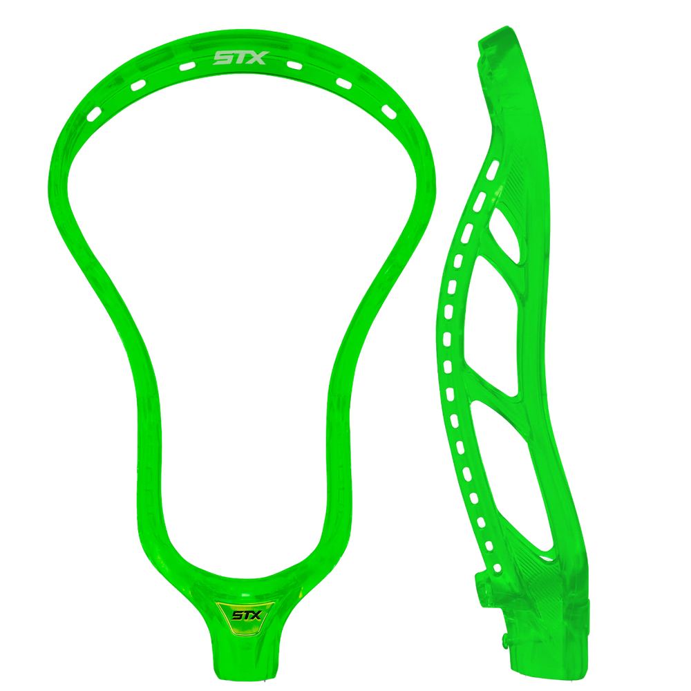 STX Stallion Prism Men's Unstrung Lacrosse Head - Slime Green
