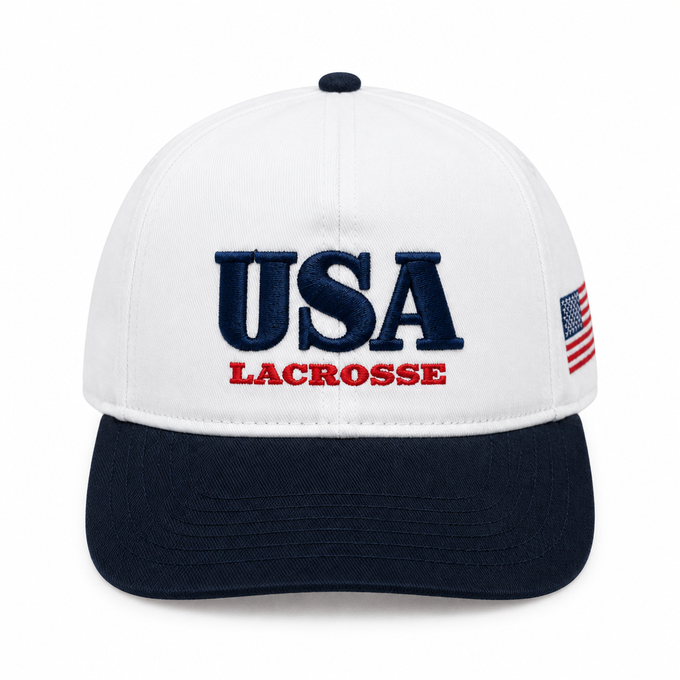 USA White Lacrosse Hat