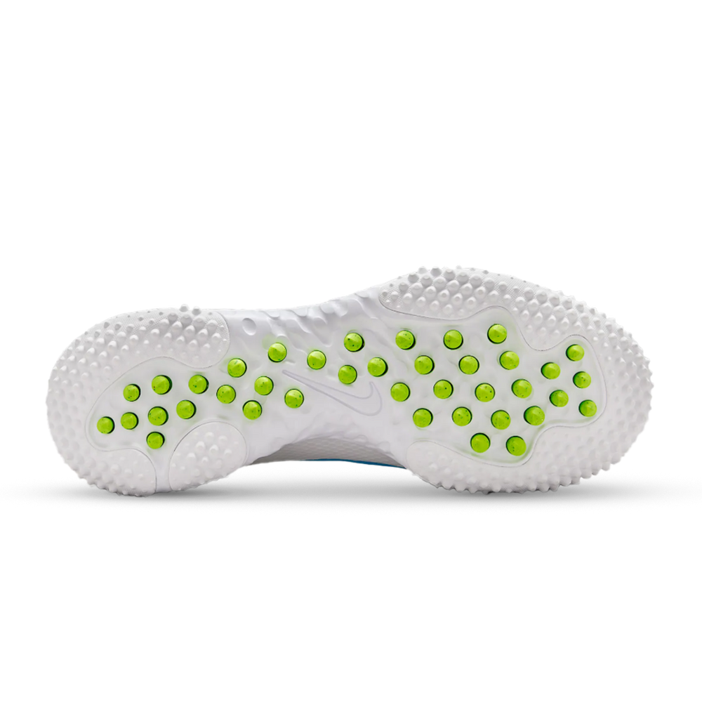 Nike Huarache 9 Elite Blue and Volt Limited Edition Lacrosse Turf Shoes