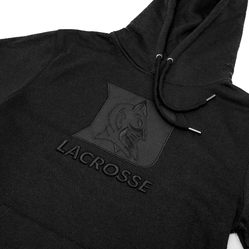 Adult Tonal Black Duke Lacrosse Hoodie