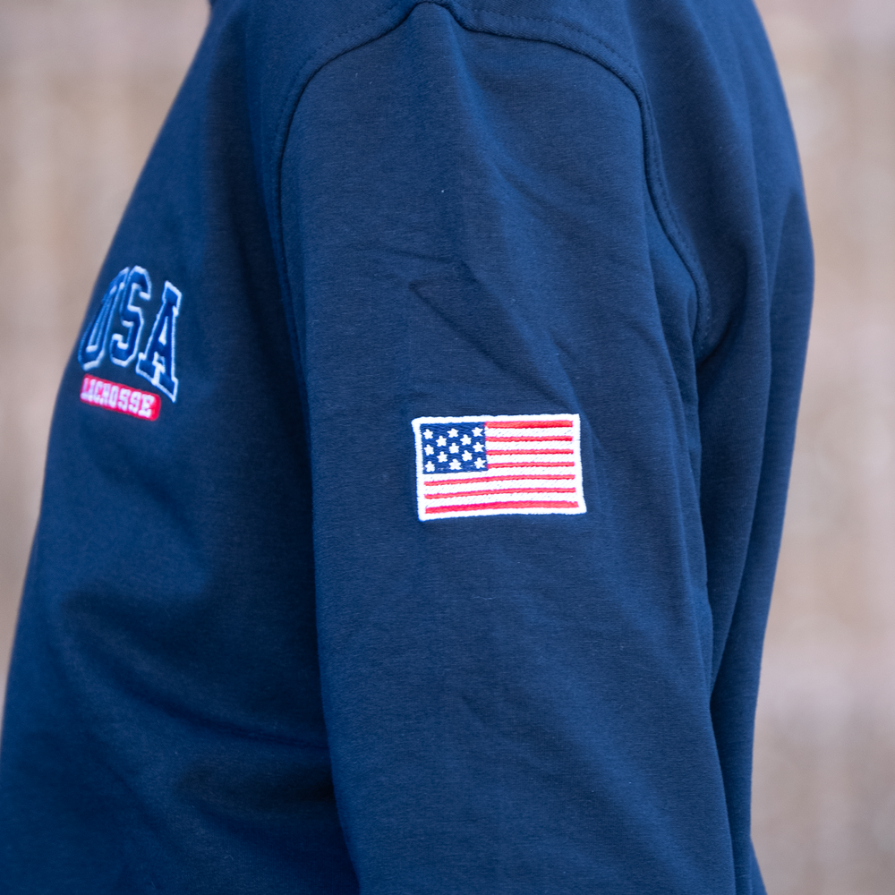 USA Navy Lacrosse Quarter Zip