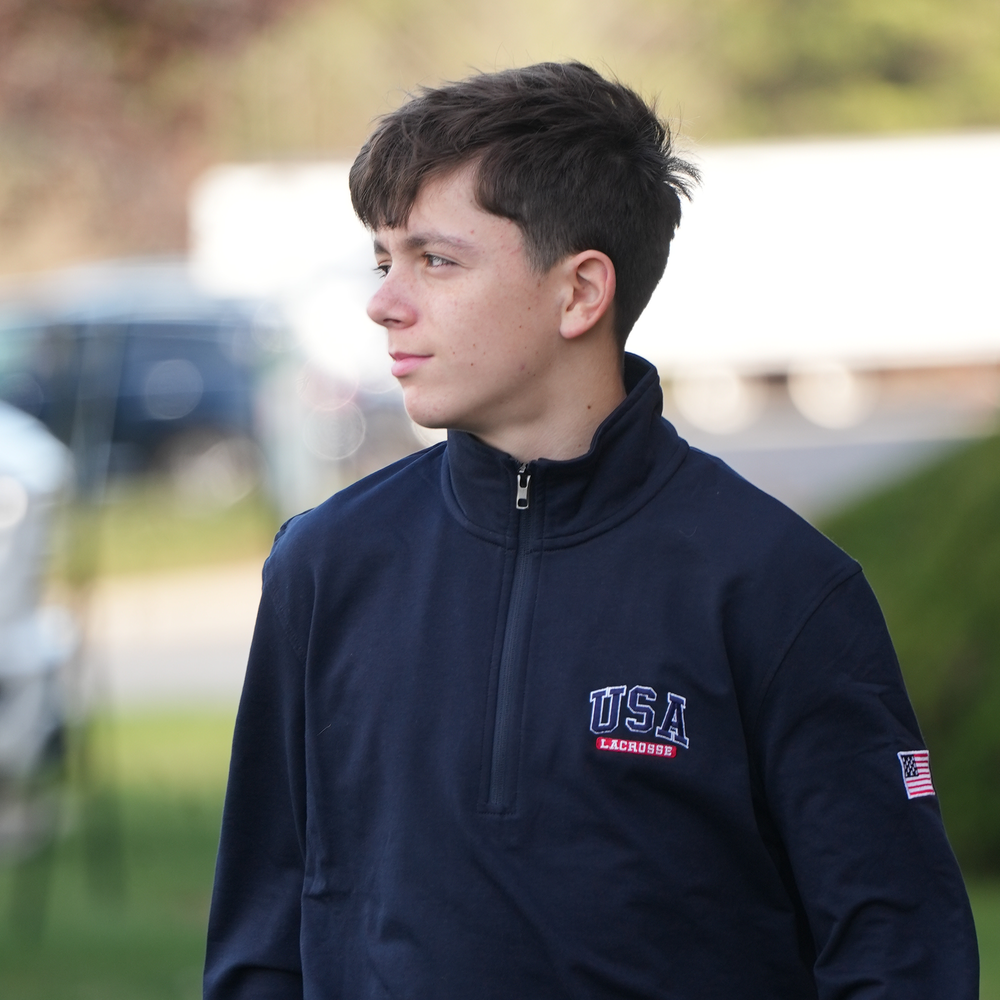 USA Navy Lacrosse Quarter Zip