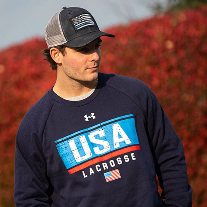 Usa crew neck adult 2024 on model