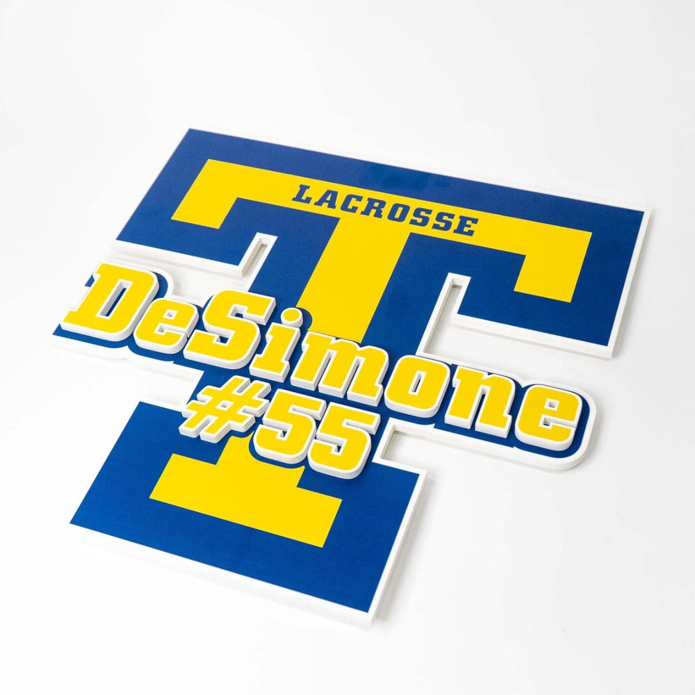 custom sign looking from above