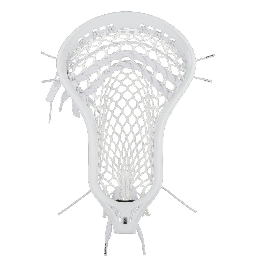 StringKing Mark 3V Strung Lacrosse Head - White