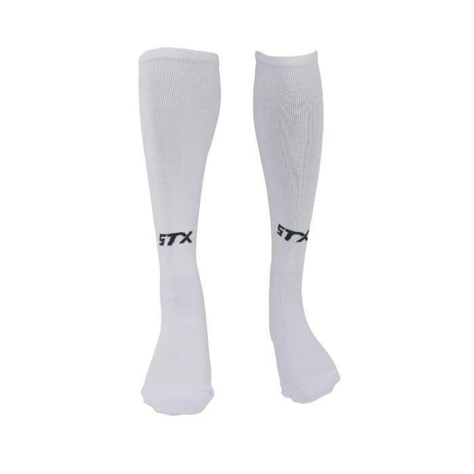 STX Field Hockey Shin Guard Full Socks - White
