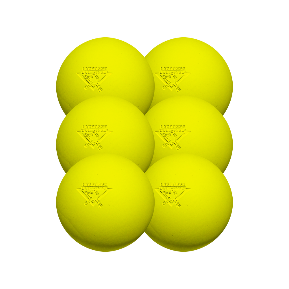Yellow Lacrosse Balls- 6 Pack