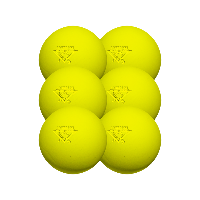 Yellow Lacrosse Balls- 6 Pack
