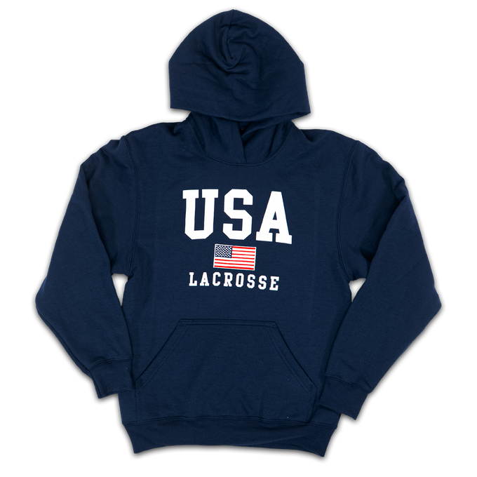 LU USA Navy Youth Lacrosse Hoodie