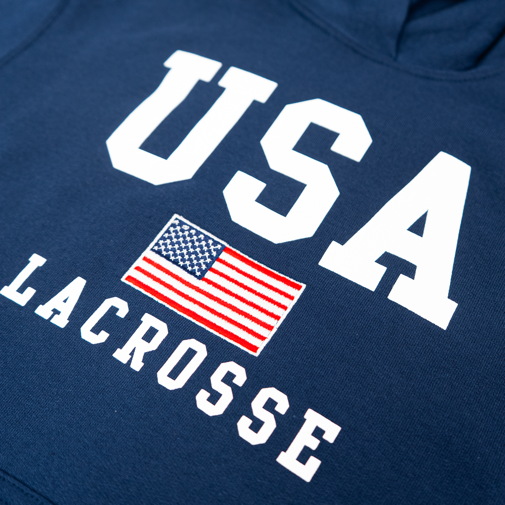 LU USA Navy Youth Lacrosse Hoodie