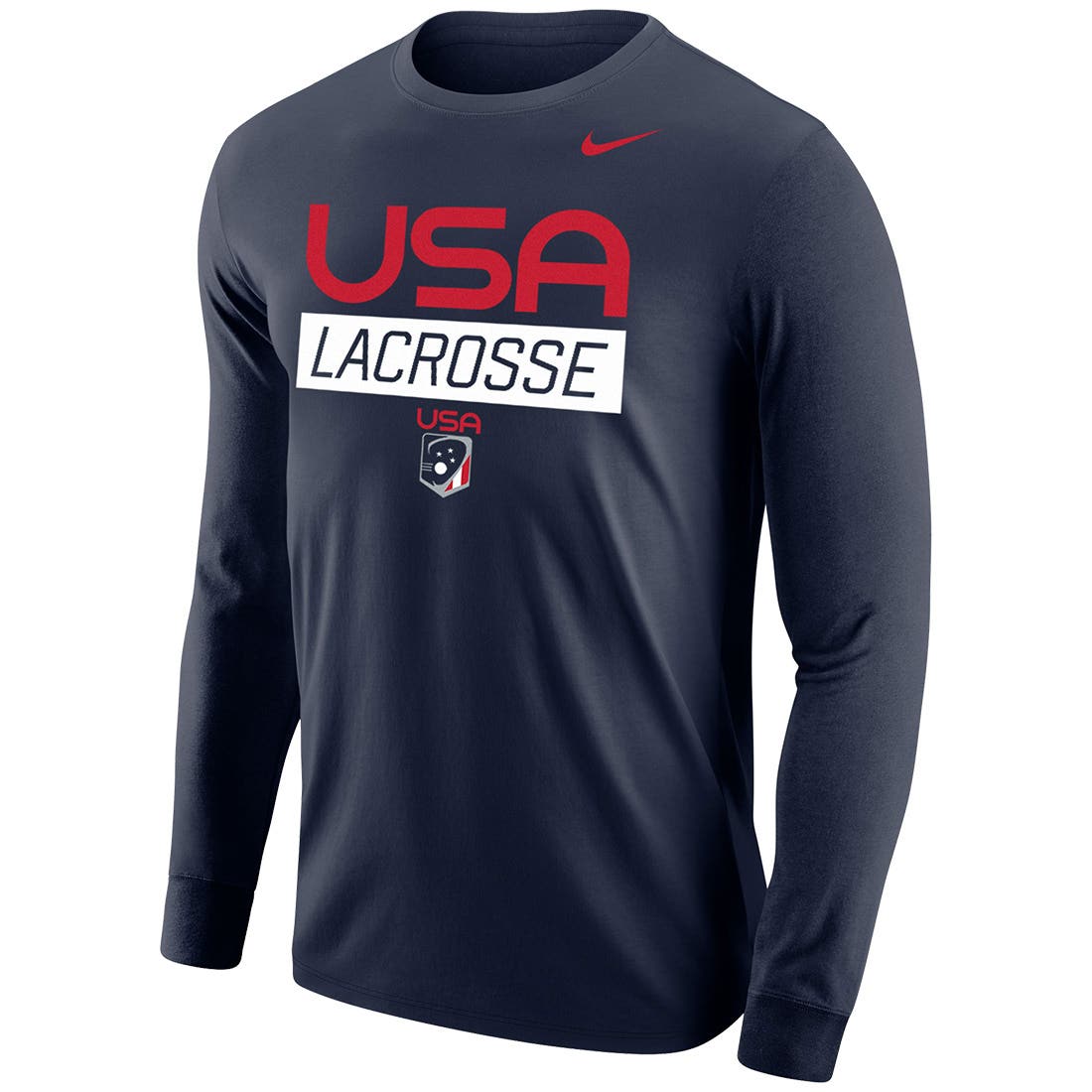 Nike Lacrosse USA Navy Long Sleeve - Adult | Lacrosse Unlimited