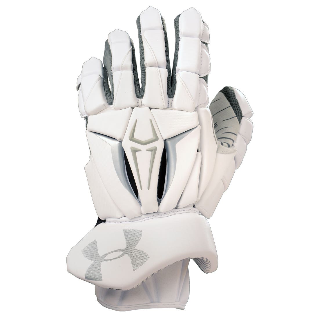 Under Armour Command Pro II Lacrosse Gloves-White-SM/10
