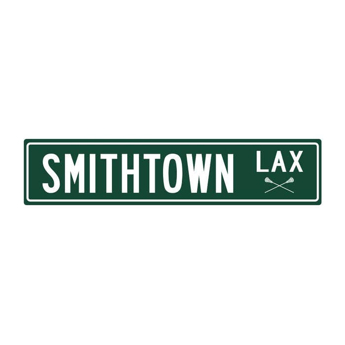 Custom Lacrosse Street Sign