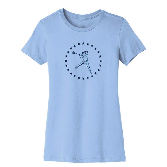 Girls Circle Star Lacrosse Tee Girls Circle Star Lacrosse Tee