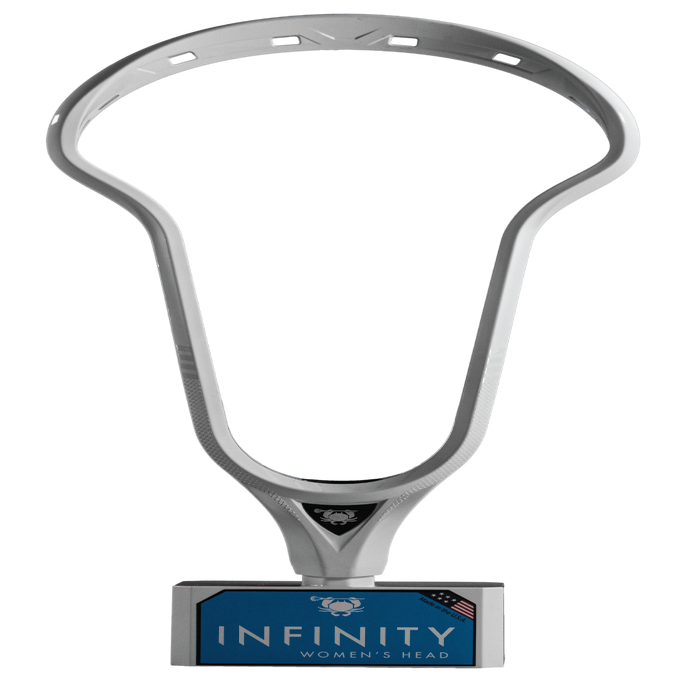 ECD Infinity Girls Lacrosse Head - Unstrung in white or black pinch