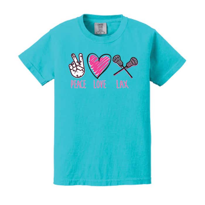 Peace Love Lax Girls Lacrosse Tee Peace Love Lax Girls Lacrosse Tee