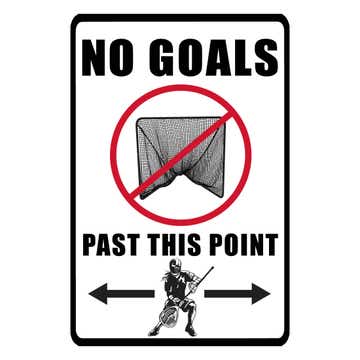 No Goal Sign - Boys
