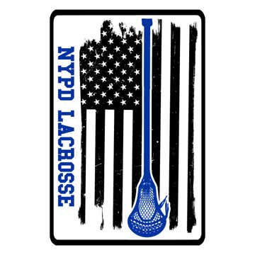 NYPD Lacrosse Sign