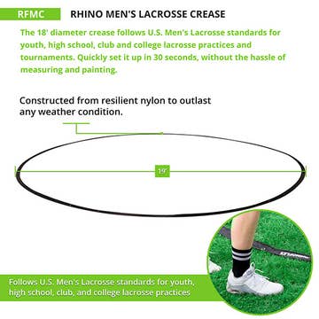 Rhino Men's Lacrosse Crease 