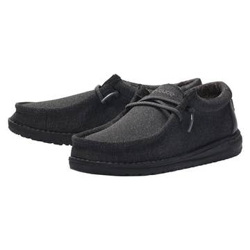 Hey Dude Wally Black Youth Shoes