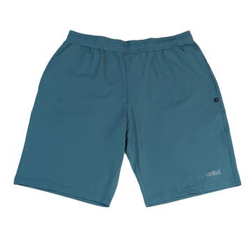 Tactical short front view ocean blue
