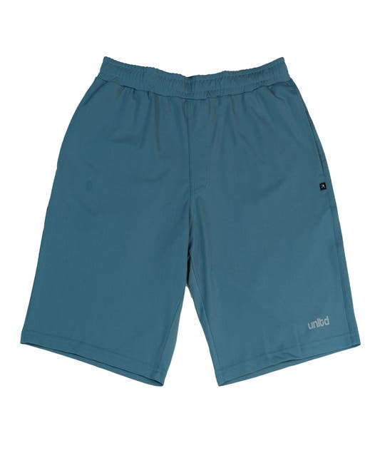 Tactical short front view ocean blue
