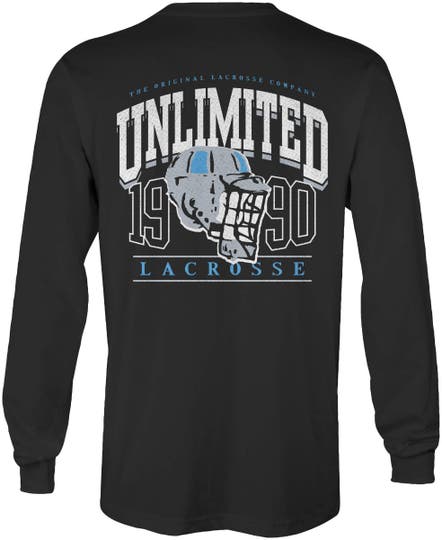 The Original Company youth long sleeve lacrosse tee back view