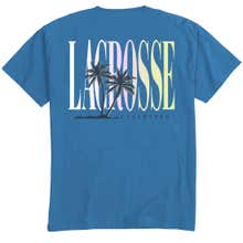 Blue Palm Women's Lacrosse Tee - Back